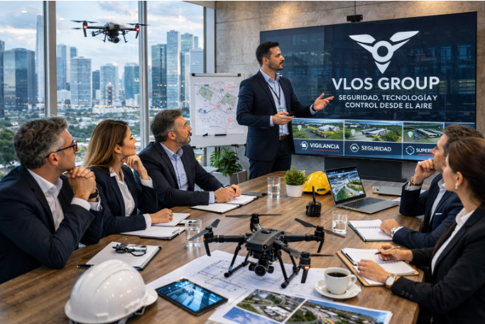 Vigilancia aérea con drones VLOS Group
